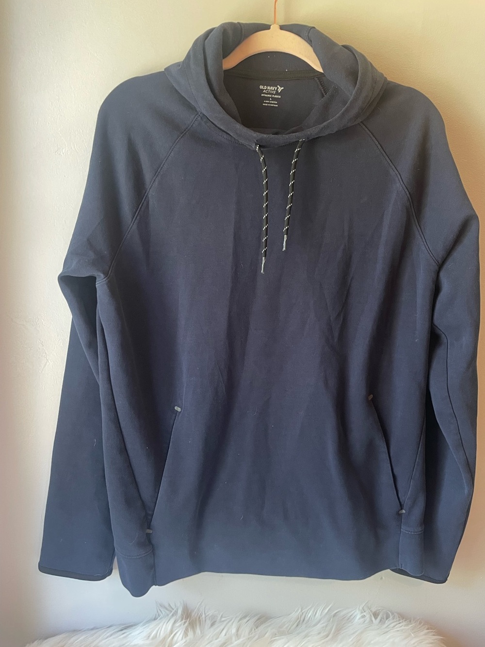 Old Navy Men's Dark Navy Pullover Hoodie